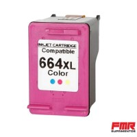 Cartucho HP 664XL Compativel Colorido  